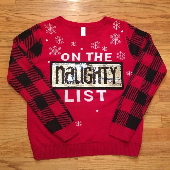 reversible sequin christmas sweater